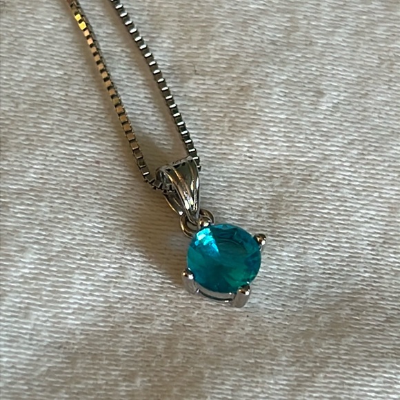 Jewelry - Sterling Silver Blue Topaz Pendant